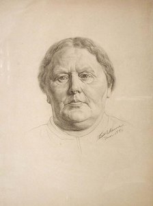 Study Of An Old Woman's Head — John Ottis Adams