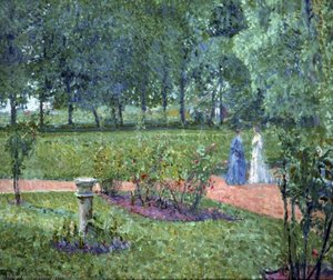 The Garden, Garth House — Spencer Frederick Gore, Post-impressionist Landscape