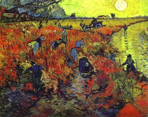 Red Vineyards Of Arles — Vincent Willem Van Gogh, Post-impressionism
