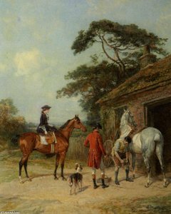 Visit To The Blacksmith — Heywood Hardy