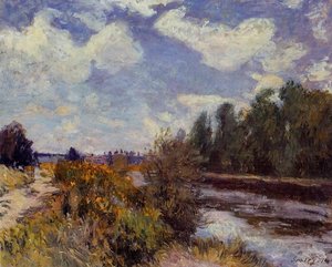The Seine At Bougival 2 — Alfred Sisley