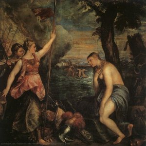 Spain Succouring Religion, Prado — Titian