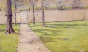 The Garden Wall — William Merritt Chase