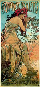 Carraige Dealers — Alphonse Mucha, Art Nouveau