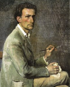 Self-portrait (detail) — Balthus