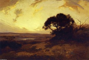 Golden Evening, Southwest Texas — Robert Julian Onderdonk, Impressionism