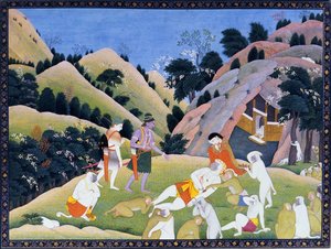 Death Of Bali — Kangra Paintings
