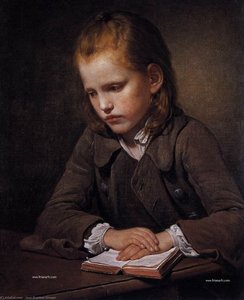Student with a Lesson-book