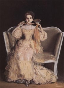 Lady In Pink — Konstantin Andreevic Somov, Art Nouveau