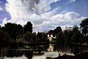 River Landscape, Suffolk — Frederick Waters (william) Watts