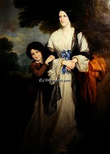 Juliana, Countess Of Leicester With Her Eldest Child — Sir Francis Grant