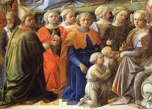 Coronation Of The Virgin (detail) — Filippo Di Tommaso Lippi, Early Renaissance