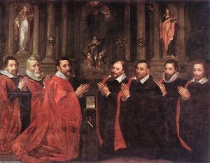 The Échevins Of Paris Praying Before St Geneviève — Georges Lallemant