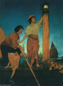 Venetian Lamplighter — Maxfield Parrish