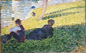 Etude Pour Un Dimanche Apres Midi A L'ile De La Grande Jatte — Georges Seurat
