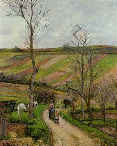 Route Du Fond De L'hermitage, Pontoise — Camille Pissarro