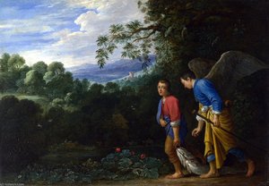 Tobias And The Archangel Raphael — Adam Elsheimer