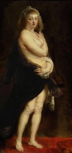 Helena Fourment In A Fur Robe — Workshop Of Peter Paul Rubens, Baroque
