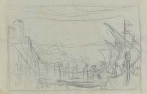 Composition Sketch For ''varangians'' — Nicholas Roerich, Contemporary Realism