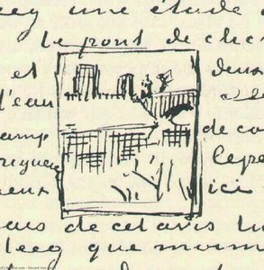 The Seine With The Pont De Clichy — Vincent Willem Van Gogh, Post-impressionism