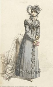 Fashion Plate (walking Dress) — Rudolph Christian Karl Friedrich Ackermann