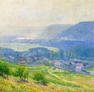 The Saine Valley, Giverny — Guy Rose, Impressionism