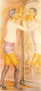 Roberte In The Mirror — Balthus