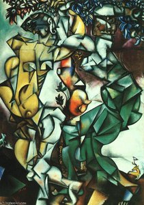 Adam And Eve, Oil On Canvas, St. Louis Art Mus — Marc Chagall