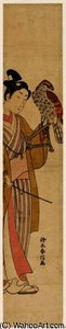 Falconer With Falcon — Suzuki Harunobu