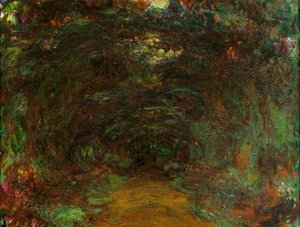 The Path Under The Rose Trellises, Giverny 1 — Claude Monet, Impressionism