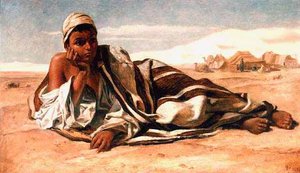 Arab Boy Resting — Frederick Goodall