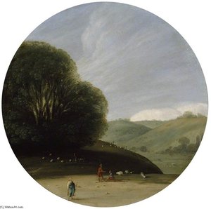 Landscape With Pastoral Figures