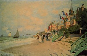 The Beach At Trouville 1 — Claude Monet, Impressionism