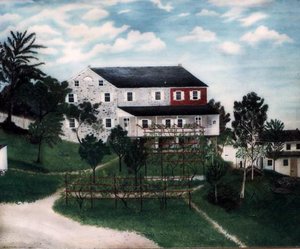 Sharadin, Reiff, Hoffman Farm Oley Valley, (painting) — Franklin H Eshelman, Realism