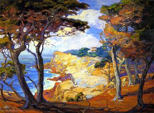 A Villa On The Monterey Coast — Franz Bischoff