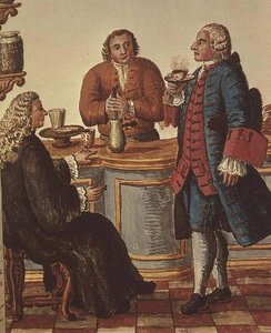Venetian Noblemen In A Cafe
