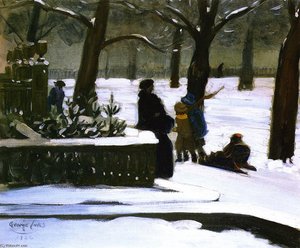 Commonwealth Ave, Boston — George Benjamin Luks