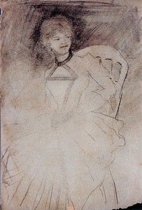 Point Of Lady Sitting On A Chair — Ovidio Murguía De Castro