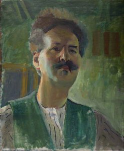 Self Portrait, Green — Evan Walters
