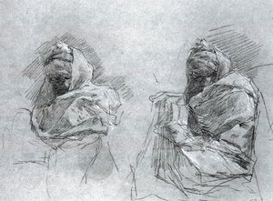 Sketch Of Two North Africans — Mariano Fortuny