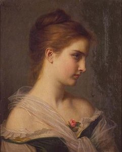 Portrait Of A Young Woman — Hugues Merle