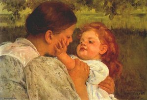Maternal Caress — Mary Stevenson Cassatt
