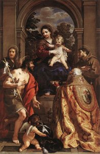 Madonna And Saints — Pietro Da Cortona, Baroque