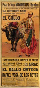 Bullfighting Poster Plaza De Toros De Valencia