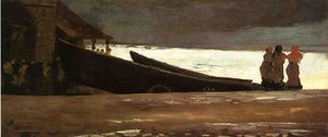 Watching A Storm On The English Coast — Winslow Homer
