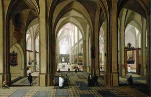 Gothic Church Interior — Pieter The Elder Neeffs