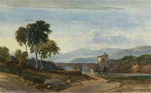 Evening Light, The Italian Campagna — William Leighton Leitch