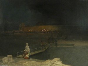 Bristol Riots - Prisoners Escorted By Torchlight — James Baker Pyne