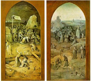Temptation Of St Anthony Outer Wings Of The Triptych — Hieronymus Bosch, Late Gothic Surrealism