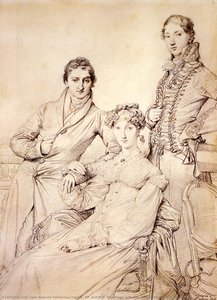 Mr. And Mrs. Woodhead With Rev. Henry Comber As A Youth — Jean-auguste-dominique Ingres